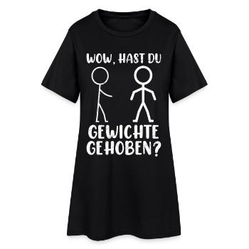 Stick Figure AVEZ-VOUS SOULEVÉ DES POIDS DRÔLE - Robe T-shirt Femme - noir - Devant
