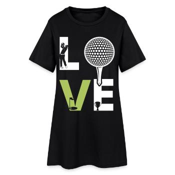 golfe - Robe T-shirt Femme - noir - Devant