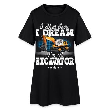 Excavator Operator - Women’s T-Shirt Dress - black - Front