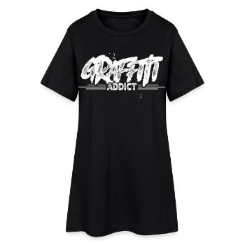 Graffiti - Women’s T-Shirt Dress - black - Front