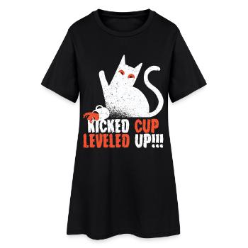 Kaffeeentzug Koffeinfrei Ex-Kaffeetrinker - Frauen T-Shirt-Kleid - Schwarz - Vorne