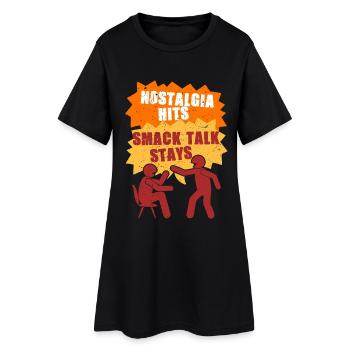 Fratrie Rivalité Frère Soeur - Robe T-shirt Femme - noir - Devant