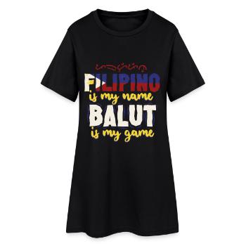Balut Philippines Filipino est mon nom - Robe T-shirt Femme - noir - Devant