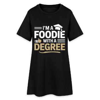 Diététicien diplômé en nutrition - Robe T-shirt Femme - noir - Devant