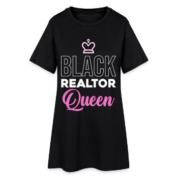 Black Property Queen - Women’s T-Shirt Dress - black - Front