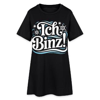I Binz – Vacances en mer Baltique à Rügen - Robe T-shirt Femme - noir - Devant