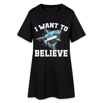 Équipe de recherche Meg Megalodon Tooth Shark Lover - Robe T-shirt Femme - noir - Devant