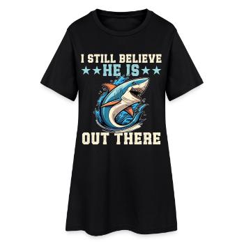 Équipe de recherche Meg Collectionneur de requins mégalodons - Robe T-shirt Femme - noir - Devant