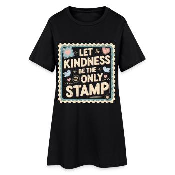 L’humanité laisse la bonté être le seul sceau - Robe T-shirt Femme - noir - Devant