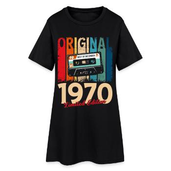 Cassette du 55e anniversaire décembre 1970 - Robe T-shirt Femme - noir - Devant