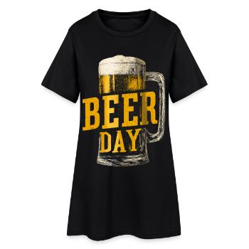 Beer Day - Frauen T-Shirt-Kleid - Schwarz - Vorne