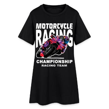 Championnat par équipes de course moto - Robe T-shirt Femme - noir - Devant