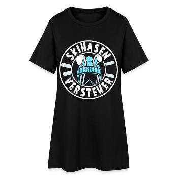 Skiing SKI BUNNIES CONNOISSEUR Après-Ski Party - Robe T-shirt Femme - noir - Devant