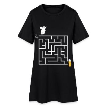 Souris du Carnaval Kölsch Cologne Alaaf Costume Funny Fun - Robe T-shirt Femme - noir - Devant
