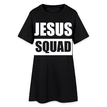 Jesus Squad Logo Tee - Robe T-shirt Femme - noir - Devant