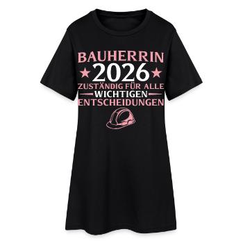 Builder 2026 Responsible for everything - house construction - Women’s T-Shirt Dress - black - Front