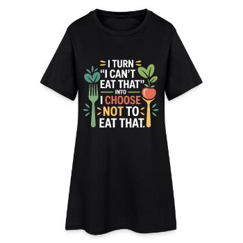 Choix et comportement des nutritionnistes professionnels - Robe T-shirt Femme - noir - Devant