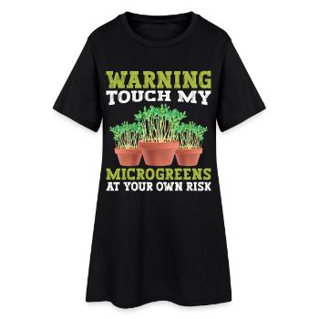 Kit de culture microverte Sprout Sprout Vegan Farmers Régime - Robe T-shirt Femme - noir - Devant