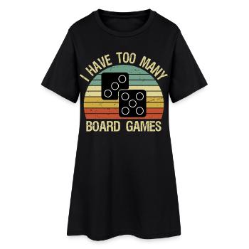 J’ai trop de jeux de société drôles - Robe T-shirt Femme - noir - Devant