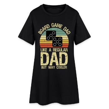  board game dad Board gamer father Board games - Frauen T-Shirt-Kleid - Schwarz - Vorne