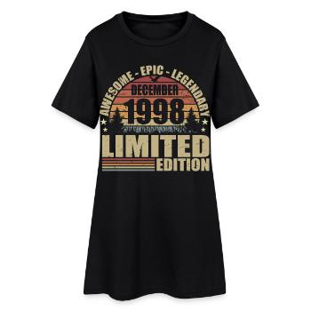 Décembre 1998 - Édition Limitée Décembre 1998 - Robe T-shirt Femme - noir - Devant