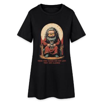 Créatures mythologiques de Domovoi - Robe T-shirt Femme - noir - Devant