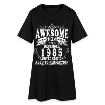 40ème Anniversaire Légende Décembre Millésime 1985 - Robe T-shirt Femme - noir - Devant