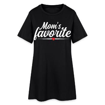 Fils préféré du cœur - La fierté de maman - Robe T-shirt Femme - noir - Devant
