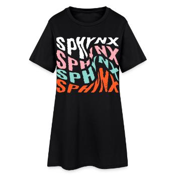 SPHYNX Cat - Robe T-shirt Femme - noir - Devant