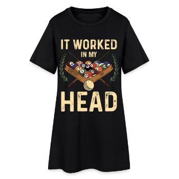 Head a de l’humour de piscine - Robe T-shirt Femme - noir - Devant