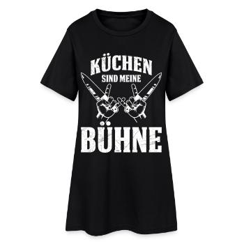 LES CUISINES SONT MA SCÈNE Amusant - Robe T-shirt Femme - noir - Devant