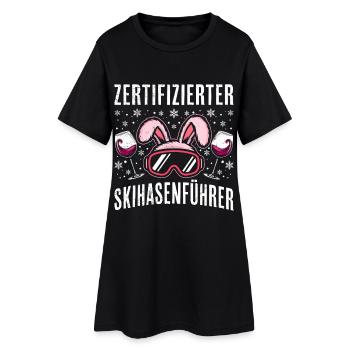 Après SKIHASERL CERTIFIÉ EXPERT DRÔLE - Robe T-shirt Femme - noir - Devant