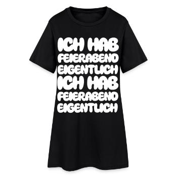 En fait, je suis en arrêt de travail Je suis en congé - Robe T-shirt Femme - noir - Devant