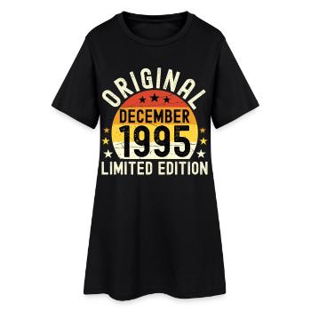 Anniversaire Décembre 1995 Original Vintage Cadeau - Robe T-shirt Femme - noir - Devant