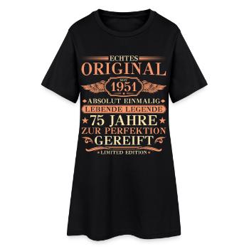 1951 Naissance absolument unique 75e anniversaire - Robe T-shirt Femme - noir - Devant