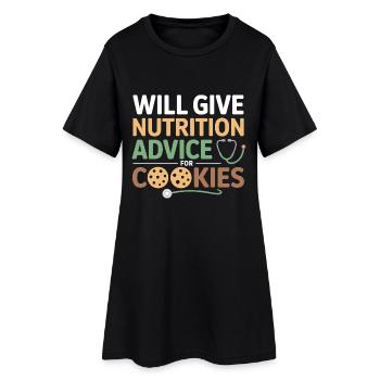 Diététicien professionnel agréé Conseiller expert - Robe T-shirt Femme - noir - Devant