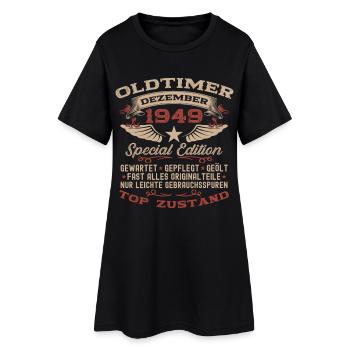 Cadeau d’anniversaire 76 Voiture vintage décembre 1949 - Robe T-shirt Femme - noir - Devant