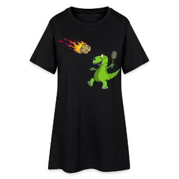 Retour à l'envoyeur - Robe T-shirt Femme - noir - Devant