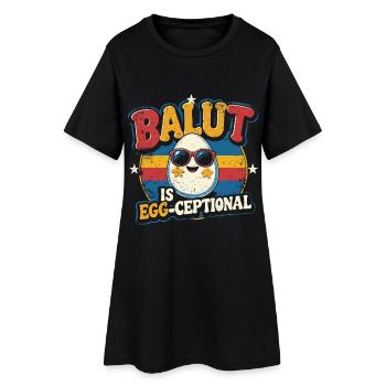 Balut est une réceptionnelle aux œufs aux Philippines - Robe T-shirt Femme - noir - Devant
