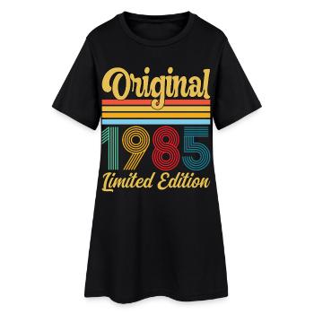 Anniversaire 1985 Original Vintage Rétro Cadeau - Robe T-shirt Femme - noir - Devant