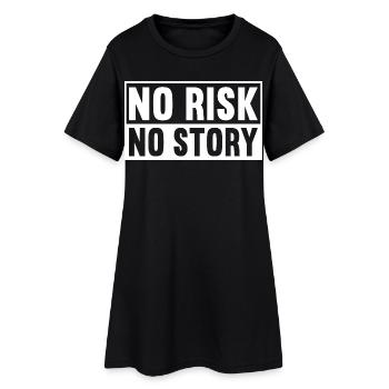 Pas de risque, pas d’histoire - Robe T-shirt Femme - noir - Devant