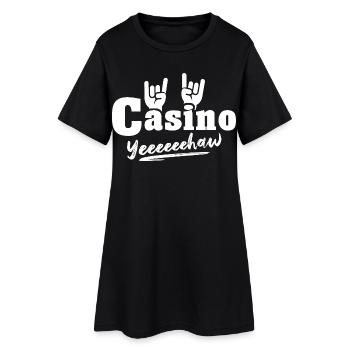 Casino - Robe T-shirt Femme - noir - Devant