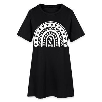 Wenn aus Liebe Leben wird - Baby 2026 - Frauen T-Shirt-Kleid - Schwarz - Vorne