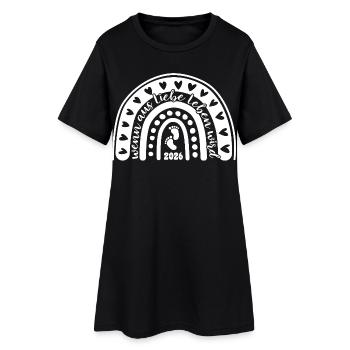 Quand l’amour devient vie - Bébé 2026 - Robe T-shirt Femme - noir - Devant