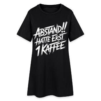 Distance! Tiens 1 café d’abord - Robe T-shirt Femme - noir - Devant