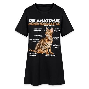Cadeau de chat du Bengale pour une fan de chats Maman de chat - Robe T-shirt Femme - noir - Devant