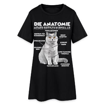 British Shorthair Gift Cat Owner Gift - Women’s T-Shirt Dress - black - Front