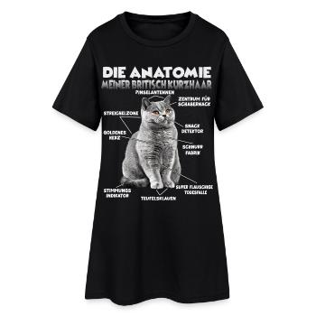 British Shorthair T | British Shorthair Cats - Women’s T-Shirt Dress - black - Front