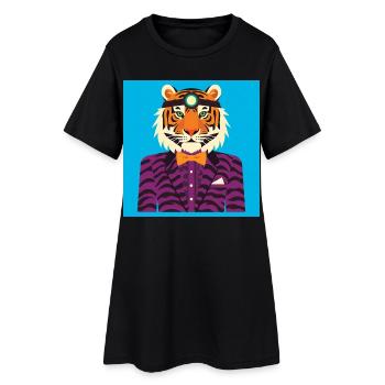 HUMAN TIGER - baby & kids - Robe T-shirt Femme - noir - Devant