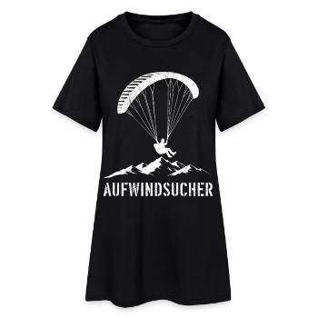 Parapente CHERCHEUR PLAISIR - Robe T-shirt Femme - noir - Devant